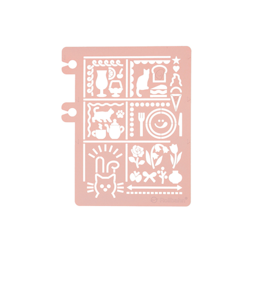 デルフォニックス（DELFONICS）　ロルバーンテンプレート　デコレーションA（マンスリータイプ）　501173　522　ピンク