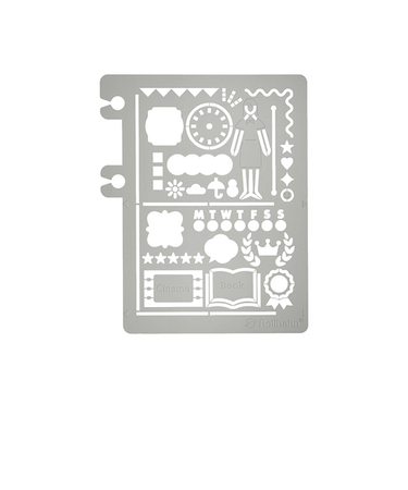 デルフォニックス（DELFONICS）　ロルバーンテンプレート　デコレーションB（4・8分割タイプ）　501174　704　シルバー