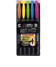 トンボ　蛍光マーカー　蛍コート　5色セット