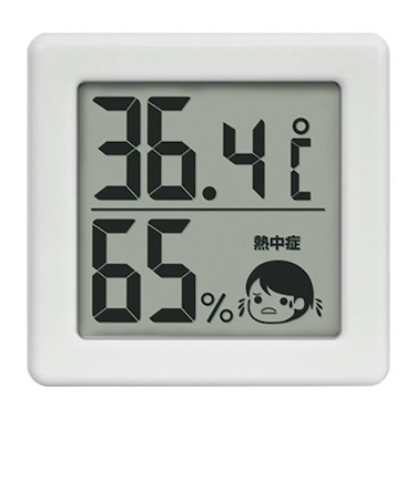 ドリテック（dretec）　小さいデジタル温湿度計　ホワイト　O－420WT