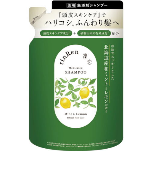 凜恋　リンレン（rinRen）　シャンプー　ミント＆レモン　詰替　300mL