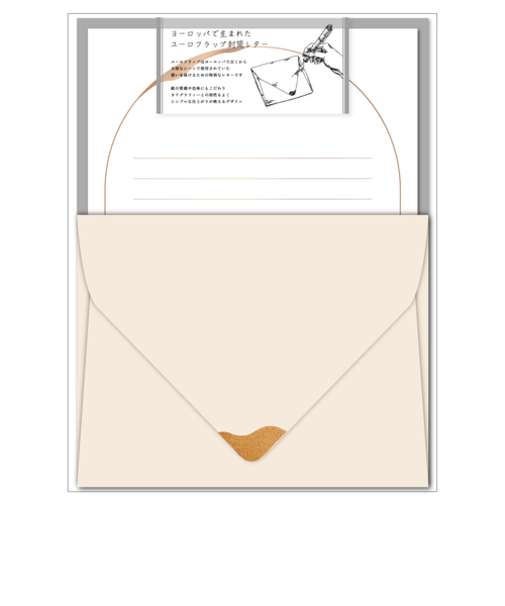 フロンティア　ユーロフラップ封筒　ユーロフラップレター　エクリュ