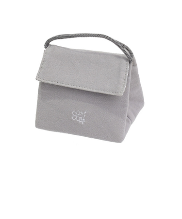 サブヒロモリ　はなごろも　保冷おにぎりポーチ　グレー