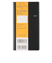 【2025年12月始まり】　ノルティ（NOLTY）　ネクサスバーチカル　定形外　ウィークリーバーチカル　1392　ブラック　月曜始まり