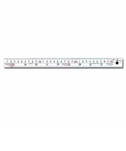 シンワ　直尺シルバー300mm併用目盛　13203