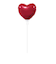ピュアカットバルーン　LFタイプ　ハート　SAG01649　レッド