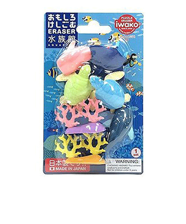 イワコー（iwako）　ブリスターパック消しゴム　ER－BRI031　水族館