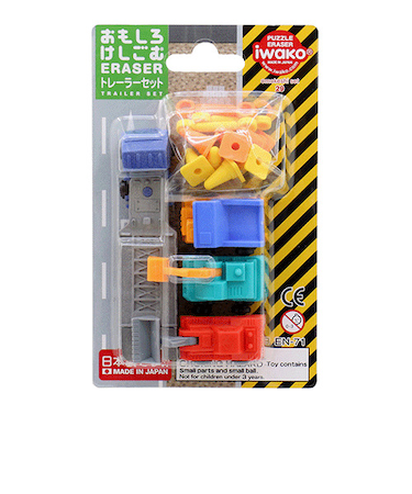 イワコー（iwako）　ブリスターパック消しゴム　ER－BRI032　トレーラーセット