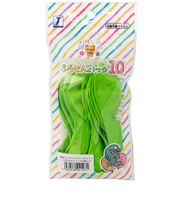 宝興産　風船パック10　ライトグリーン　10個入
