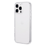 【iPhone16ProMax】　ルプラスネクスト（LEPLUS　NEXT）　耐傷・ガラスハイブリッドケース　「UTILO　Hybrid　Glass」　クリア