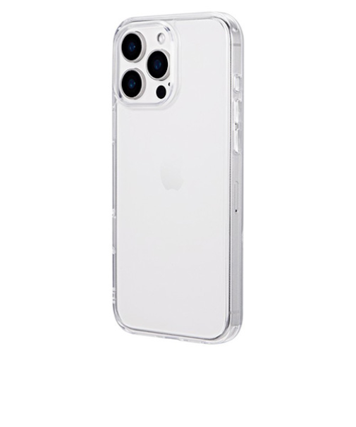 【iPhone16ProMax】　ルプラスネクスト（LEPLUS　NEXT）　耐傷・ガラスハイブリッドケース　「UTILO　Hybrid　Glass」　クリア