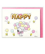 ホールマーク(Hallmark) グリーティングカード 誕生お祝い 立体 スヌーピー 822477 バルーンガーランド