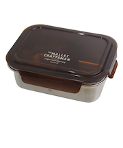 サブヒロモリ　マリット　ステンレス4点ロックコンテナ　L　1200mL　ブラウン