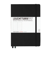 ロイヒトトゥルム1917　A5ノート　ドット方眼　329398　ブラック