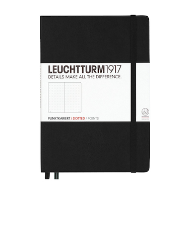 ロイヒトトゥルム1917　A5ノート　ドット方眼　329398　ブラック