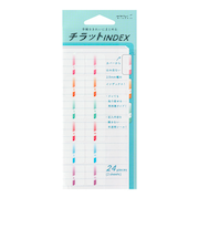 ミドリ（MIDORI）　インデックスラベル　チラット　82318006　数字　カラー