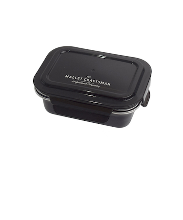 サブヒロモリ　マリット　ステンレス4点ロックコンテナ　S　420mL　ブラック