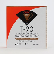 カフェック（CAFEC）　円すい　中深煎り用コーヒーフィルター＜1杯用＞　MC1-40　ホワイト