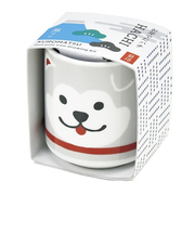 聖新陶芸 お芽でたおちょこハチグレー GD922-02