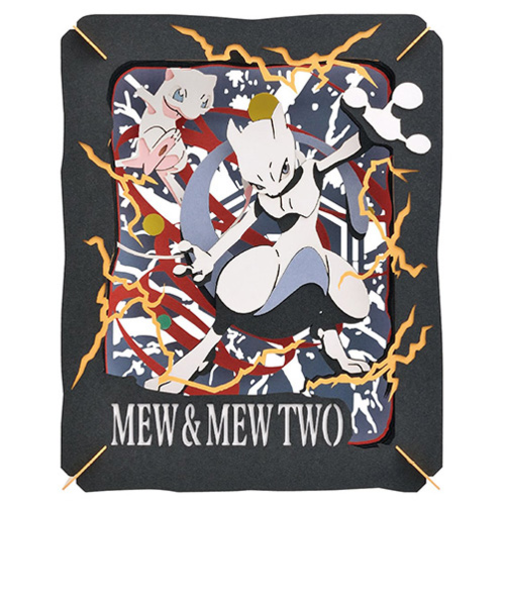 エンスカイ　ペーパーシアター　PT-072　ポケットモンスター　ミュウ＆ミュウツー