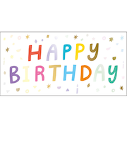 グリーティングライフ　バースデーレタリングカード　MM－377　ポップ