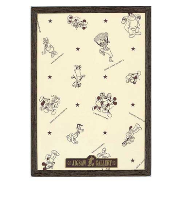 テンヨー　ディズニー専用木製パネル　108ピース用　ダークブラウン