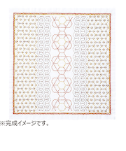 オリムパス　刺し子の花ふきんキット　ハニカム　SK-430