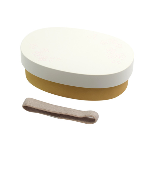 サブヒロモリ　はなごろも　一段小判弁当　580mL　ホワイト