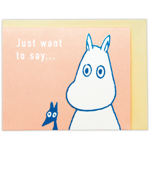 ホールマーク（Hallmark）　ミニカード　サンキュー　立体　ムーミン　812744　ムーミンと花