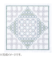 オリムパス　刺し子の花ふきんキット　ドロップ　SK-432