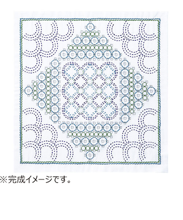 オリムパス　刺し子の花ふきんキット　ドロップ　SK-432