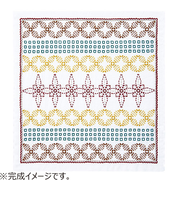 オリムパス　刺し子の花ふきんキット　ポインセチア　SK-431