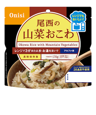 尾西食品　尾西のレンジプラス　山菜おこわ
