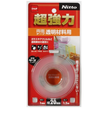 Nitto　超強力透明材料用　20mm×1.2m　T4611