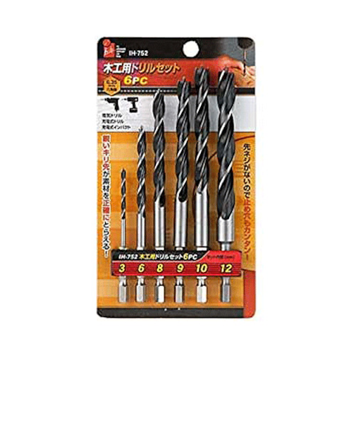 iHelp　木工用ドリルセット　6PC　IH－752