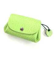 レザークラフトキット アコーデオンポーチ メロン革 チャーム付き