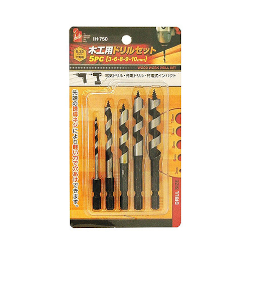 iHelp　木工用ドリルセット　5PC　IH－750