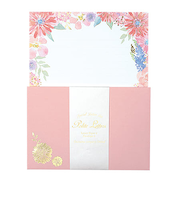 包む　ポライトレター　グリタリングフラワー　0－079－1　ピンク