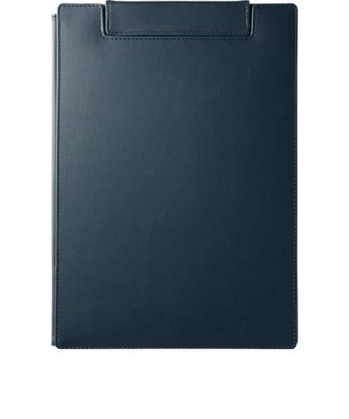 キングジム（KING　JIM）　レザフェスU　クリップボード（カバー付）　A4　1932LU　ネイビー