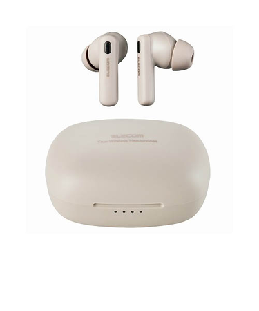 エレコム（ELECOM）　完全ワイヤレスBluetoothヘッドホン　LBT-TWS13BE　ベージュ