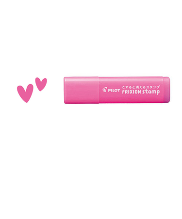 パイロット（PILOT）　フリクションスタンプ　ダブルハート　SPF－12－74P　ピンク