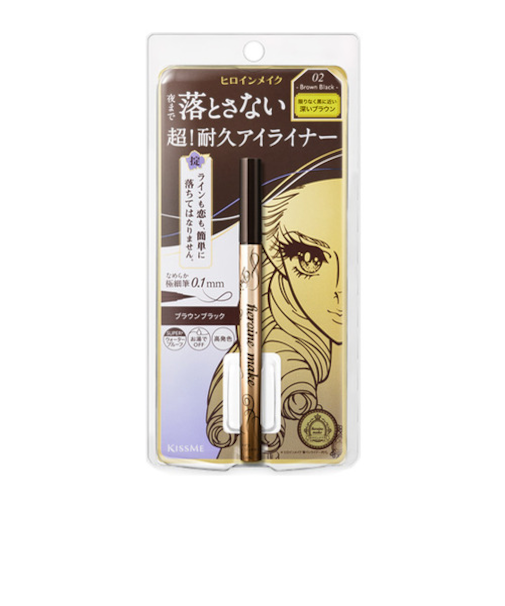 キスミー（KISSME）　ヒロインメイク　プライムリキッドアイライナー　リッチキープ　02　ブラウンブラック