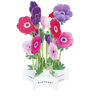 グリーティングライフ バースデーブルーミングカード KE-30 アネモネ