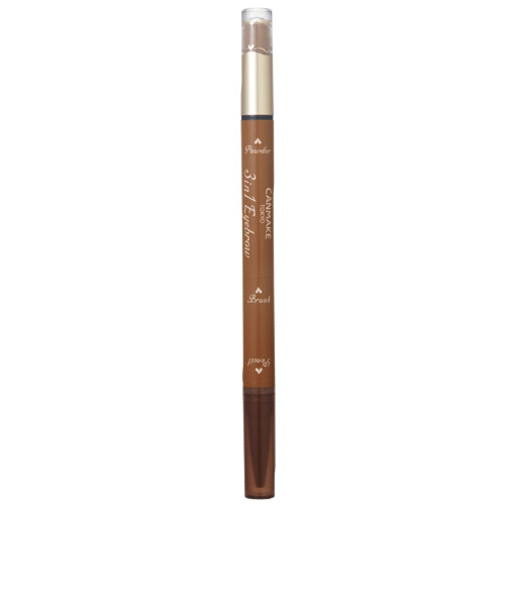 キャンメイク（CANMAKE）　3in1アイブロウ　01　ナチュラルブラウン