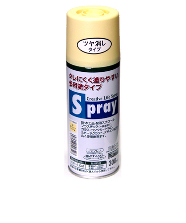 アサヒペン　スプレー　300ml　カントリークリーム