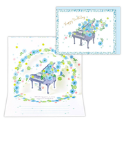 ホールマーク（Hallmark）　立体カード　フラワーピアノ　多目的　826369