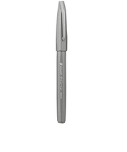 ぺんてる（Pentel）　筆タッチサインペン　SES15C－N　グレイ