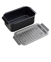 ポコフリット　IH対応角型揚げ鍋　アミ付