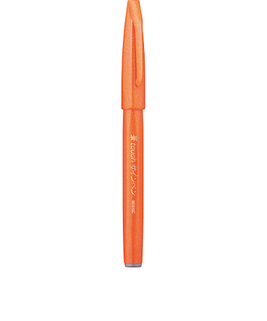 ぺんてる（Pentel）　筆タッチサインペン　SES15C－F　オレンジ