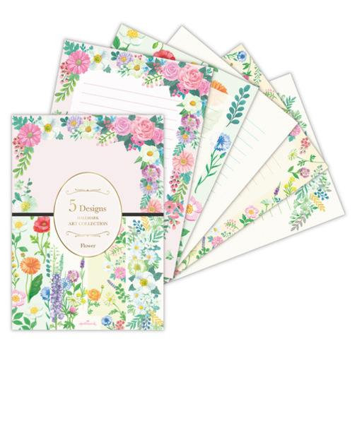 ホールマーク（Hallmark）　レターパッド　横罫線　ホールマークアートコレクション　841911　HAC5Dフラワー